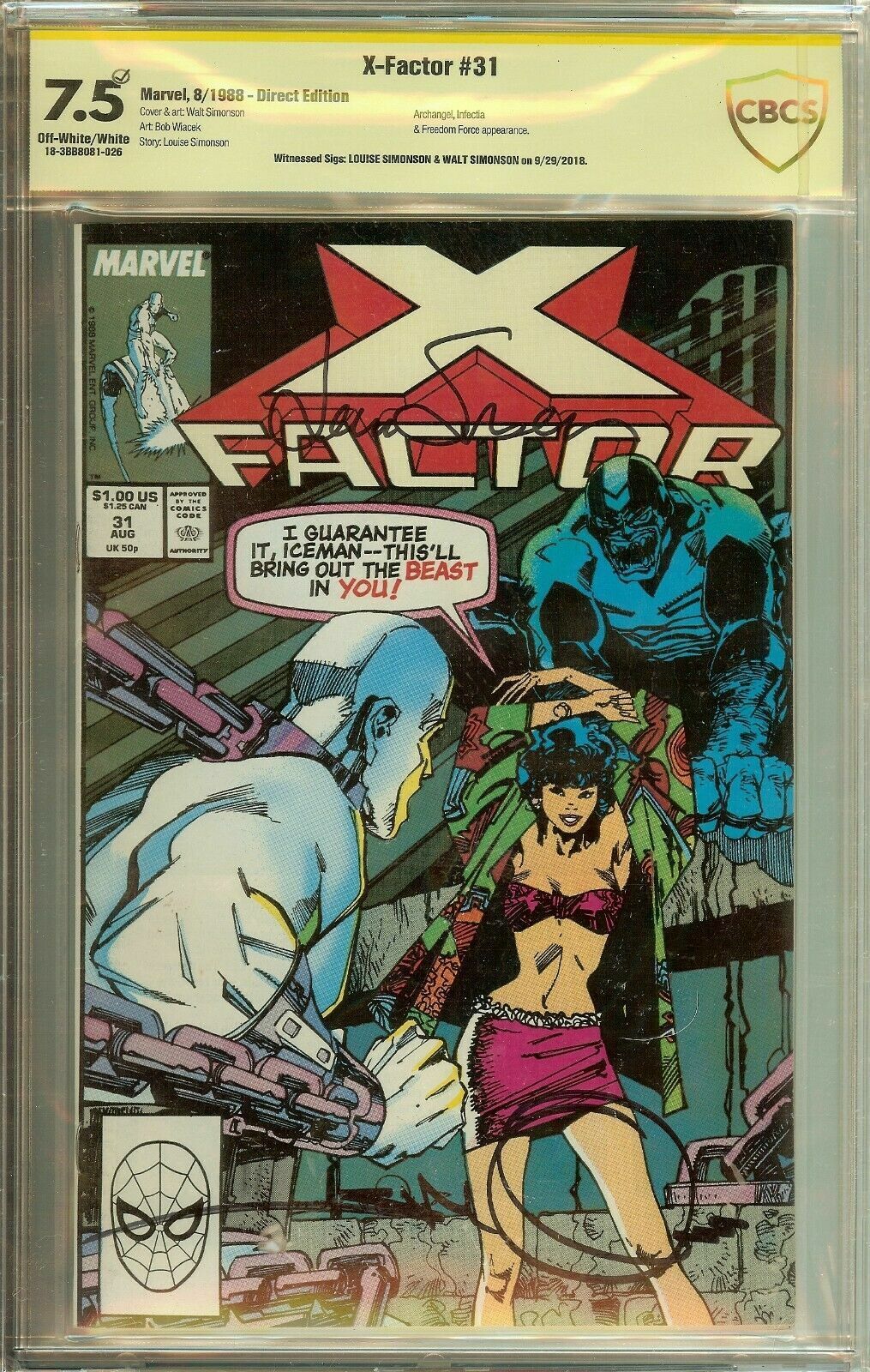 X-Factor #30, #30,  #38 CBCS Signed Simonson 3 Comic LOT