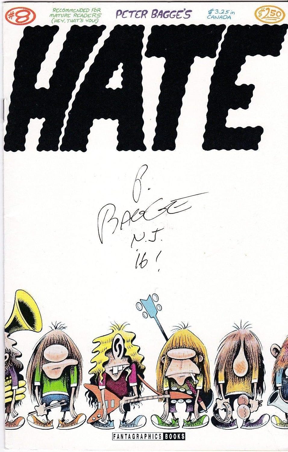 Peter Bagge HATE #8 #12 & #16 NM