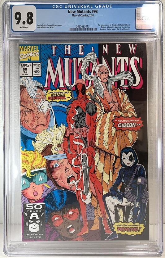 💥 New Mutants #98 1st Appearance of Deadpool 💥 CGC 9.8