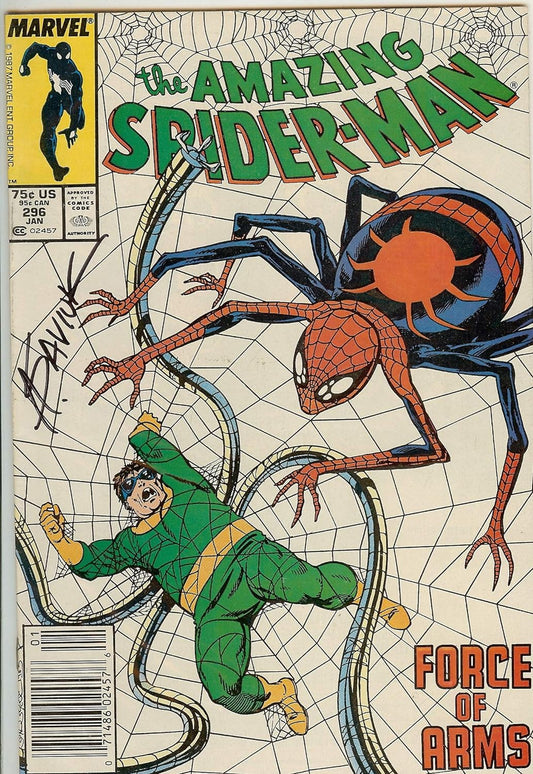 Autographed Amazing Spider-Man #296 NM Signed Alex Saviuk