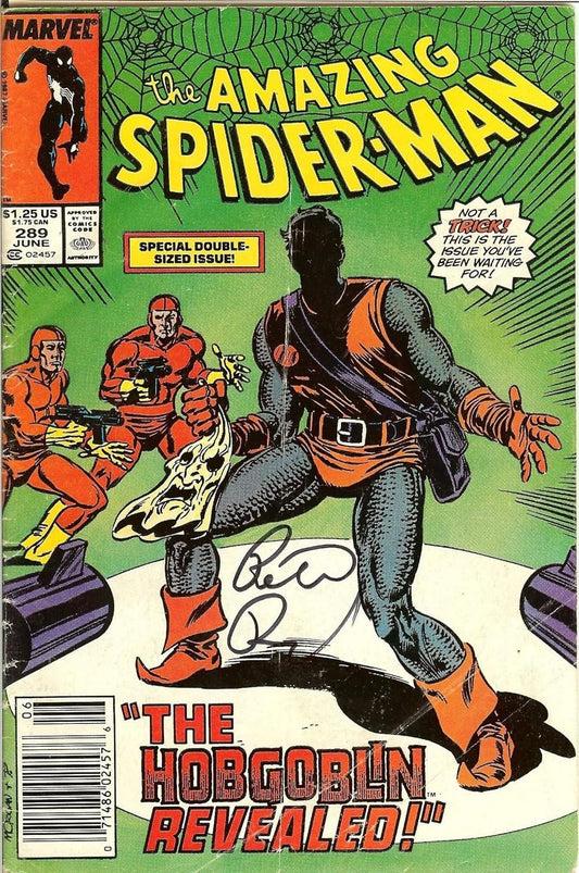 Autographed The Amazing Spider-Man #289 FINE Signed Peter David