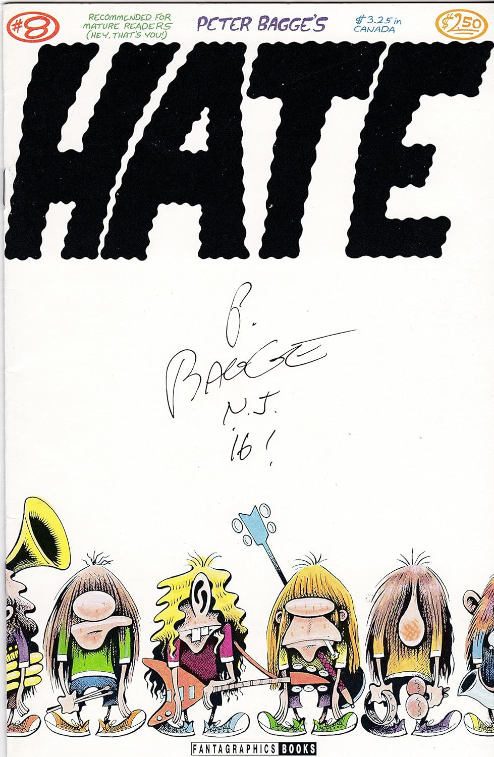 Hate #8 Signed by Pete Bagge VF