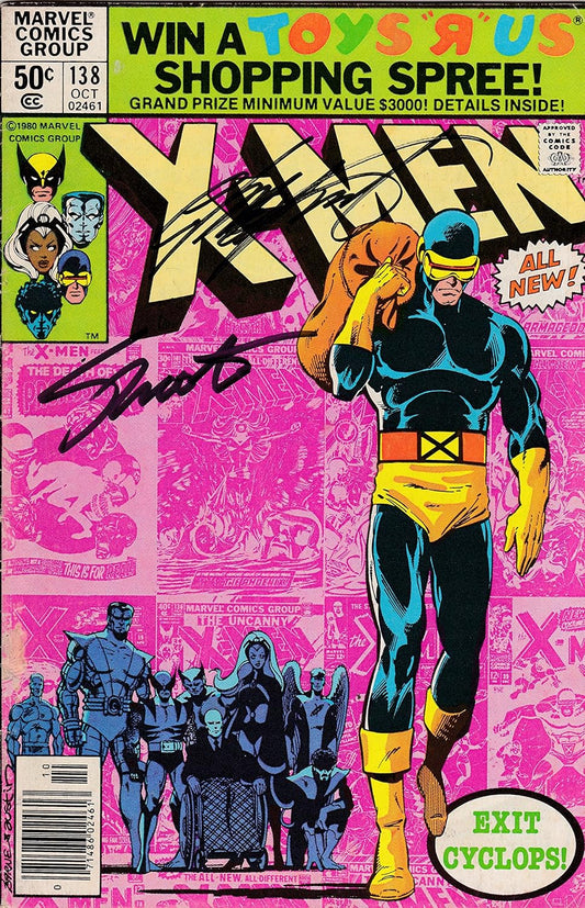 Autographed Uncanny X-Men #138 VF Signed Jim Shooter Chris Claremont