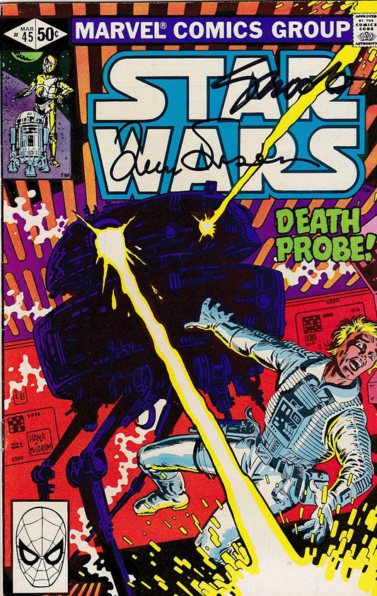 Signed 2x Marvel Star Wars #45 Jim Shooter Louise Simonson VERY FINE