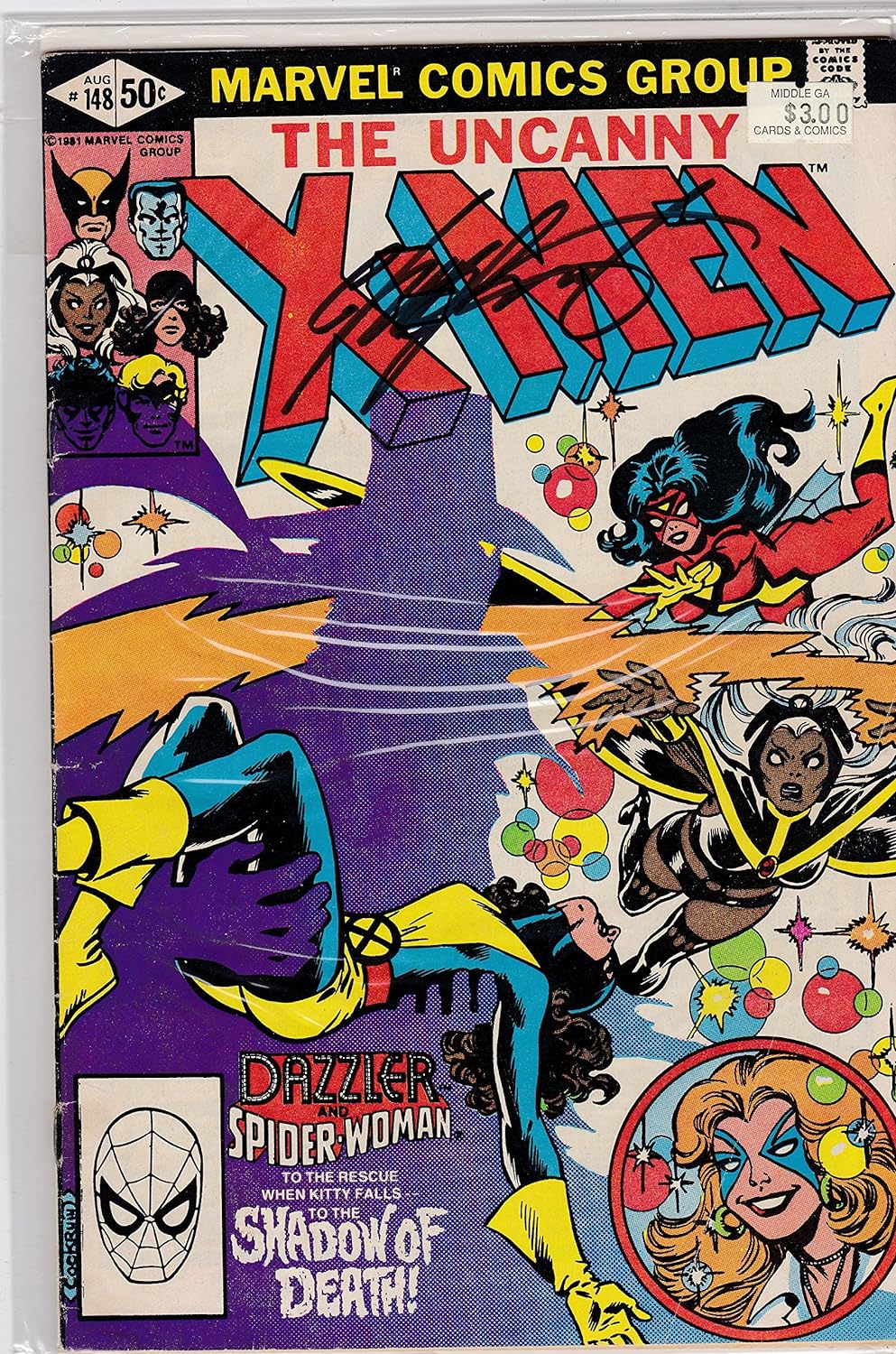 Autographed Uncanny X-Men #148 Signed Chris Claremont FINE/VF