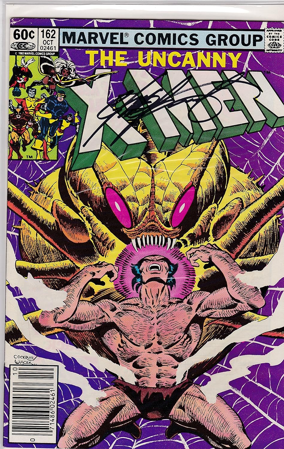 Autographed Uncanny X-Men #162 Signed Chris Claremont FINE/VF