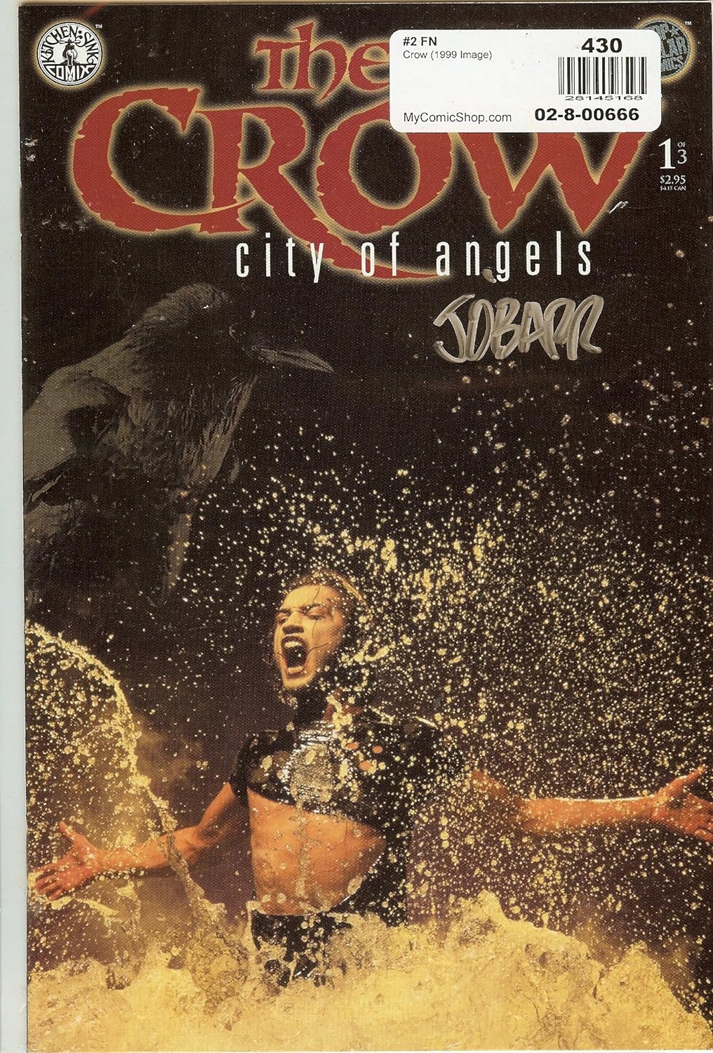 Autographed The Crow City Of Angels #1 NM Signed by James O'Barr