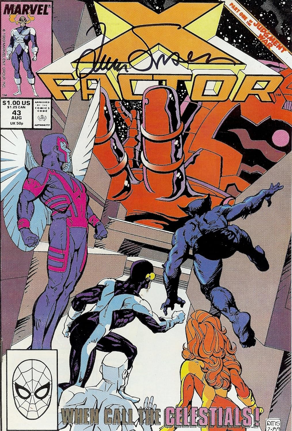 Autograph X-Factor #43 VF Signed by Louise Simonson