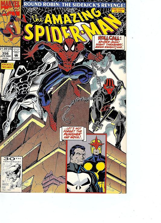 Autographed Amazing Spider-Man #356 VF Signed by Mark Bagley