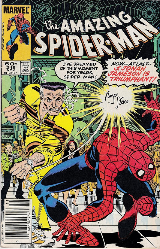 Autographed Amazing Spider-man #246 Signed Roger Stern VF-