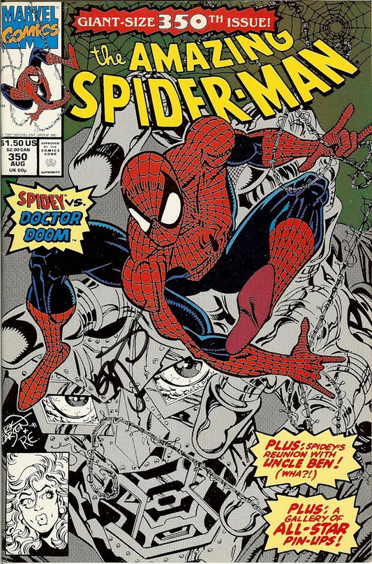 Autographed Amazing Spider-Man #350 Signed by Erik Larsen NM