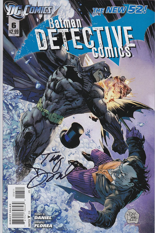 Autographed Batman Detective #6 Signed by Tony Daniel VF/NM Comic