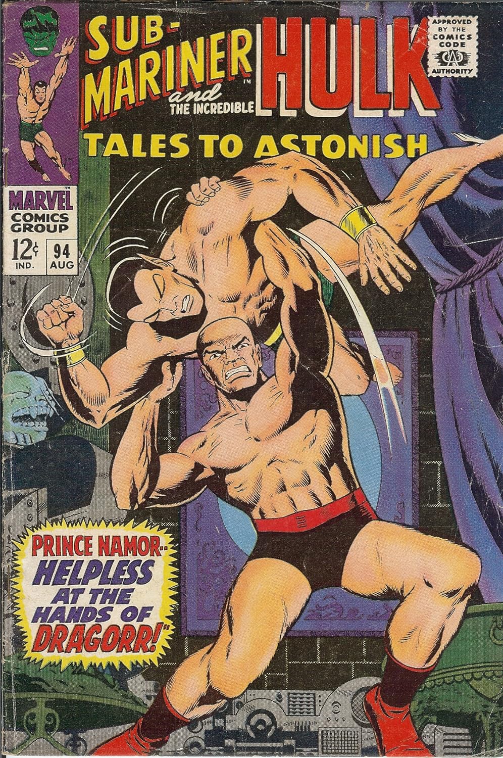 Tales To Astonish Submariner and the Hulk #94 FINE