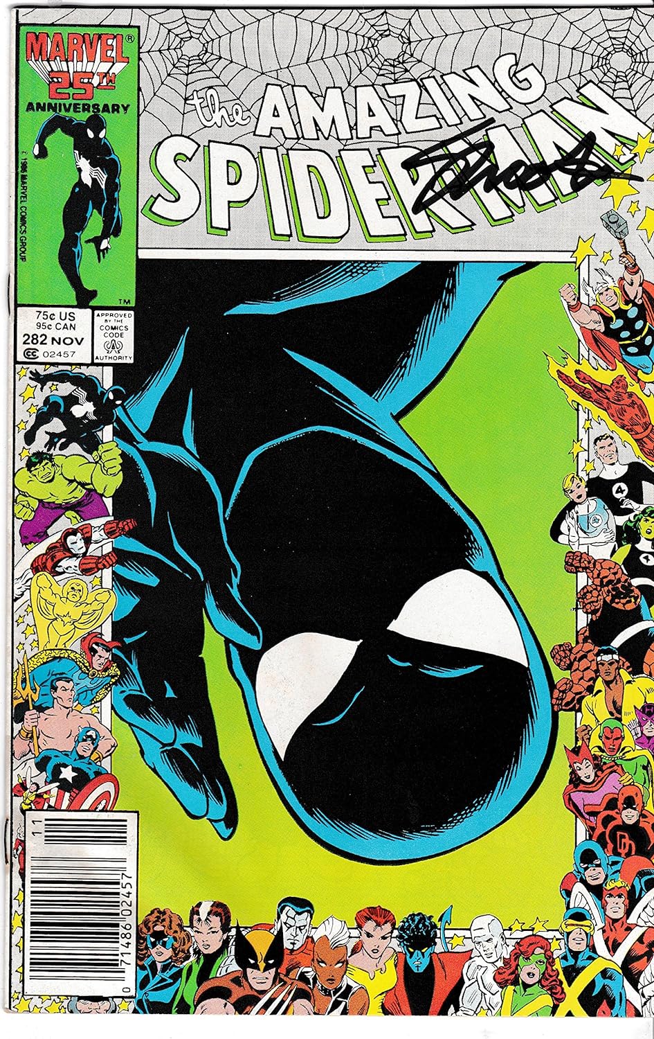 Autographed Amazing Spider-Man #282 Signed Jim Shooter FINE Spiderman