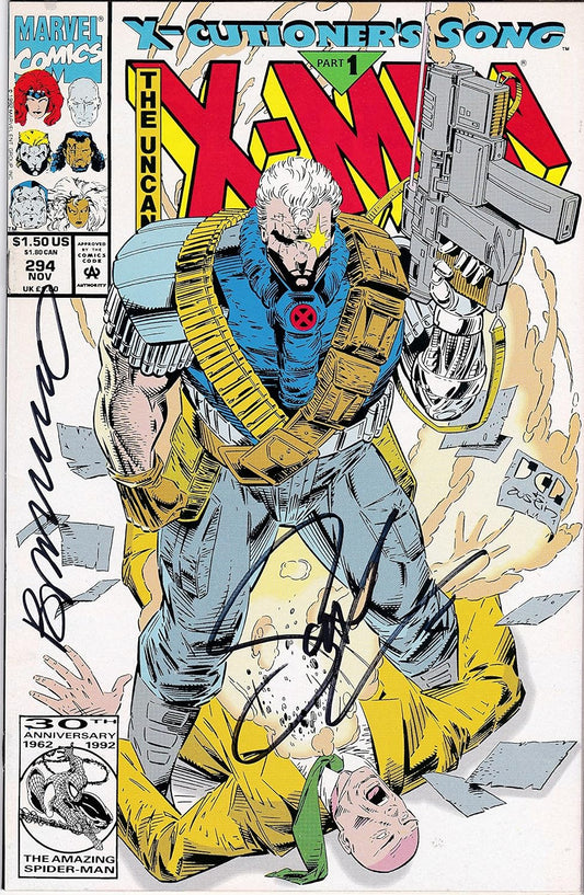 Autographed Uncanny X-Men #294 NM Signed Brandon Peterson and Scott Lobdell