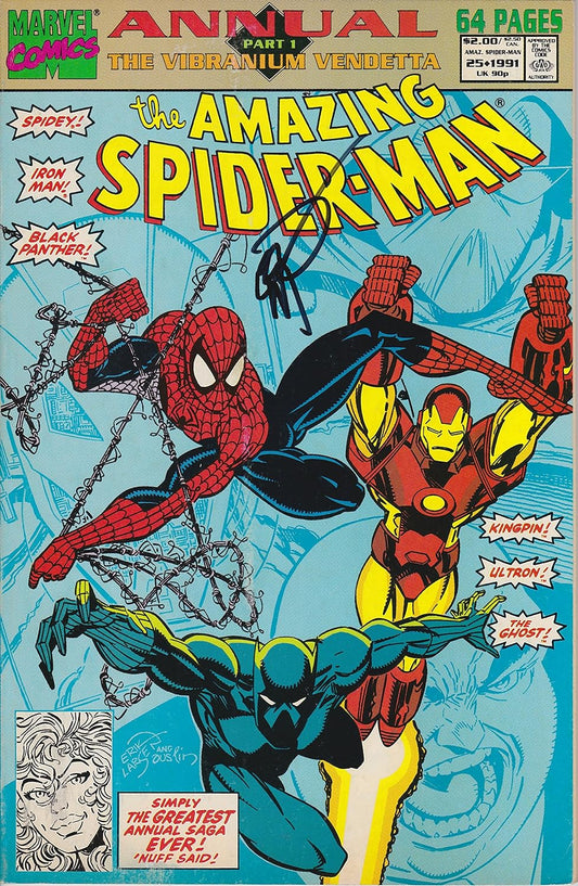 Autographed Amazing Spider-Man Annual #25 Signed by Erik Larsen NM