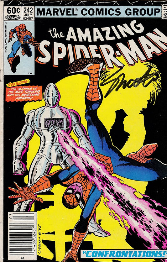 Signed Amazing Spider-Man #242 Jim Shooter VF