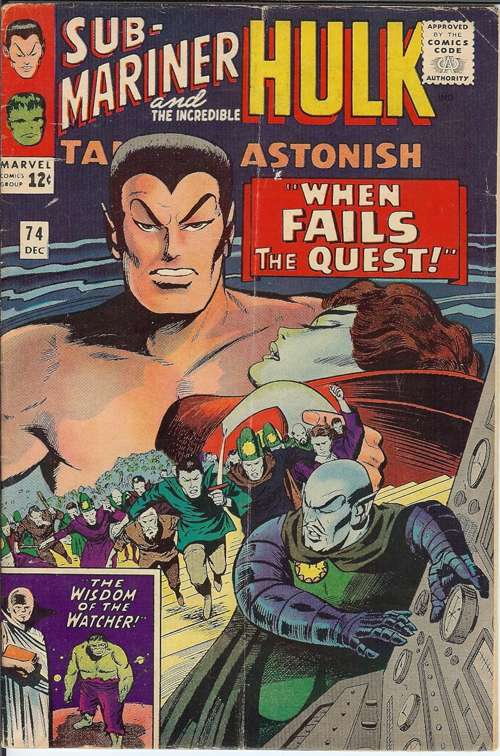 Tales To Astonish Submariner and the Hulk #74 FINE