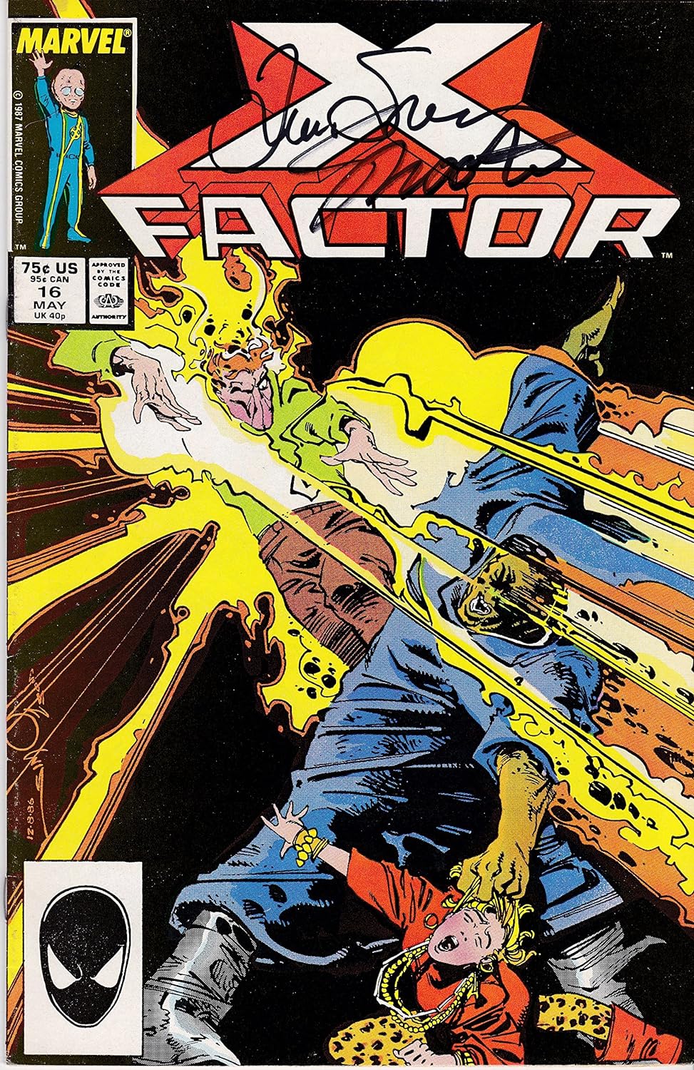 Autographed X-Men X-Factor #16 NM Jim Shooter Louise Simonson Signed