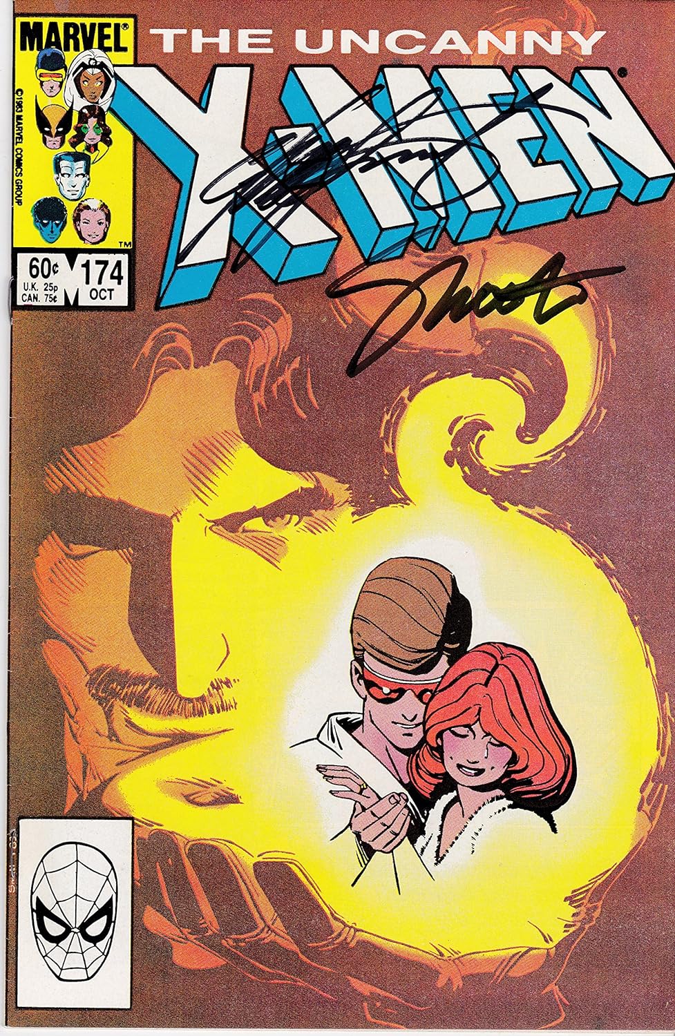 Autographed Uncanny X-Men #174 NM Signed Jim Shooter and Chris Claremont