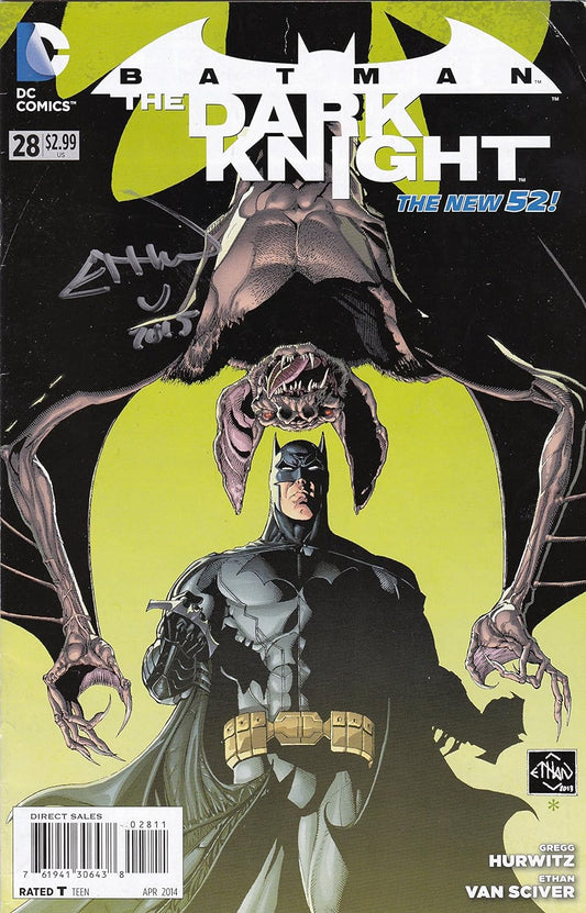 Autographed Batman Dark Knight #28 Signed by Ethan Van Sciver VF/NM