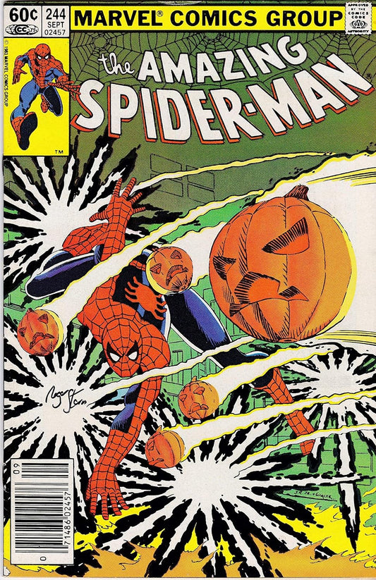 Autographed The Amazing Spider-Man #244 Signed Roger Stern