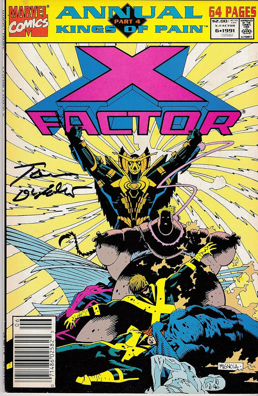 Autographed X-Factor #6 Annural 64 Pages NM Signed Tom Defalco