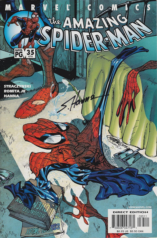 Autographed Amazing Spider-Man #35 Signed by Scott Hanna VF/NM