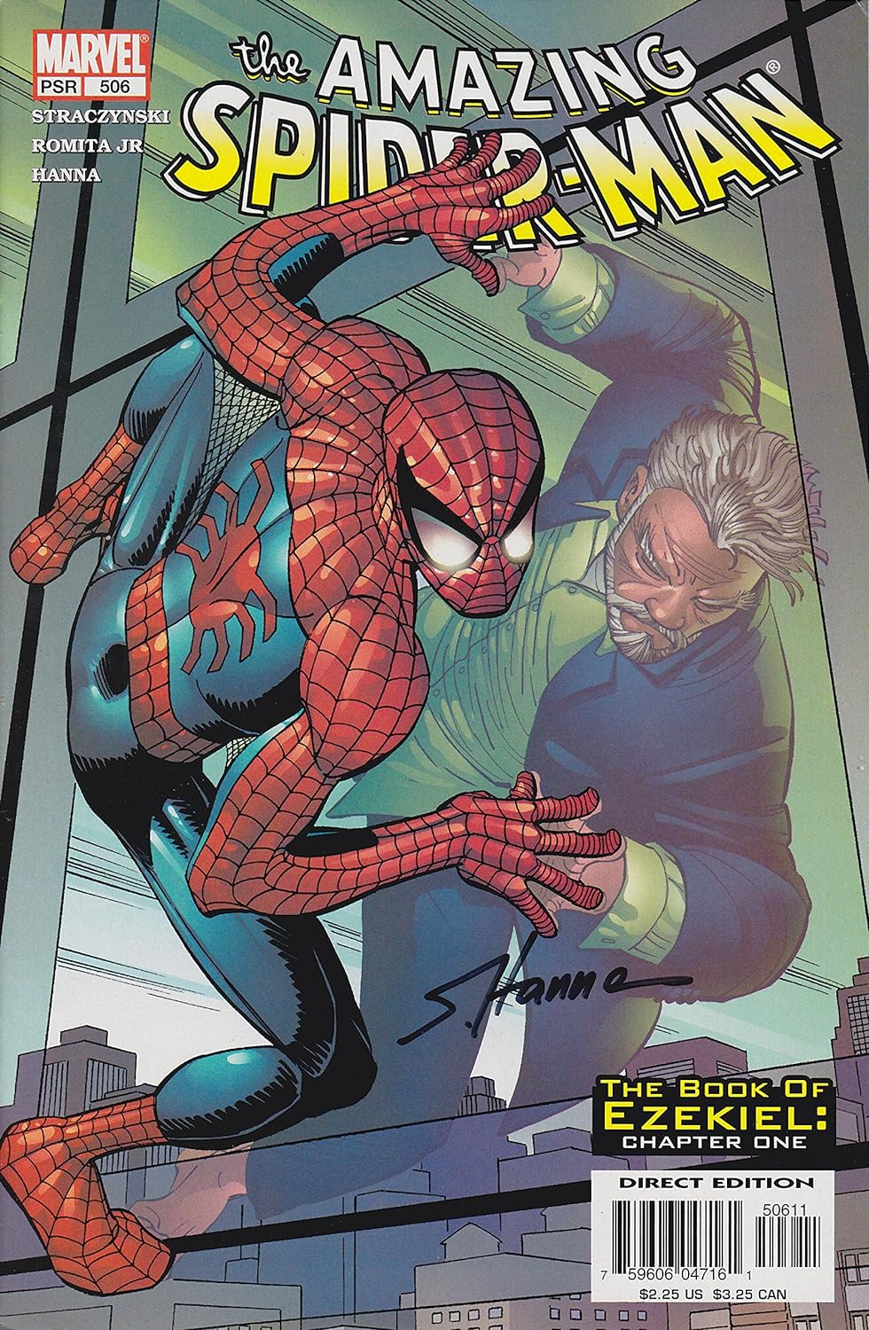 Autographed Amazing Spider-Man #506 Signed by Scott Hanna VF/NM