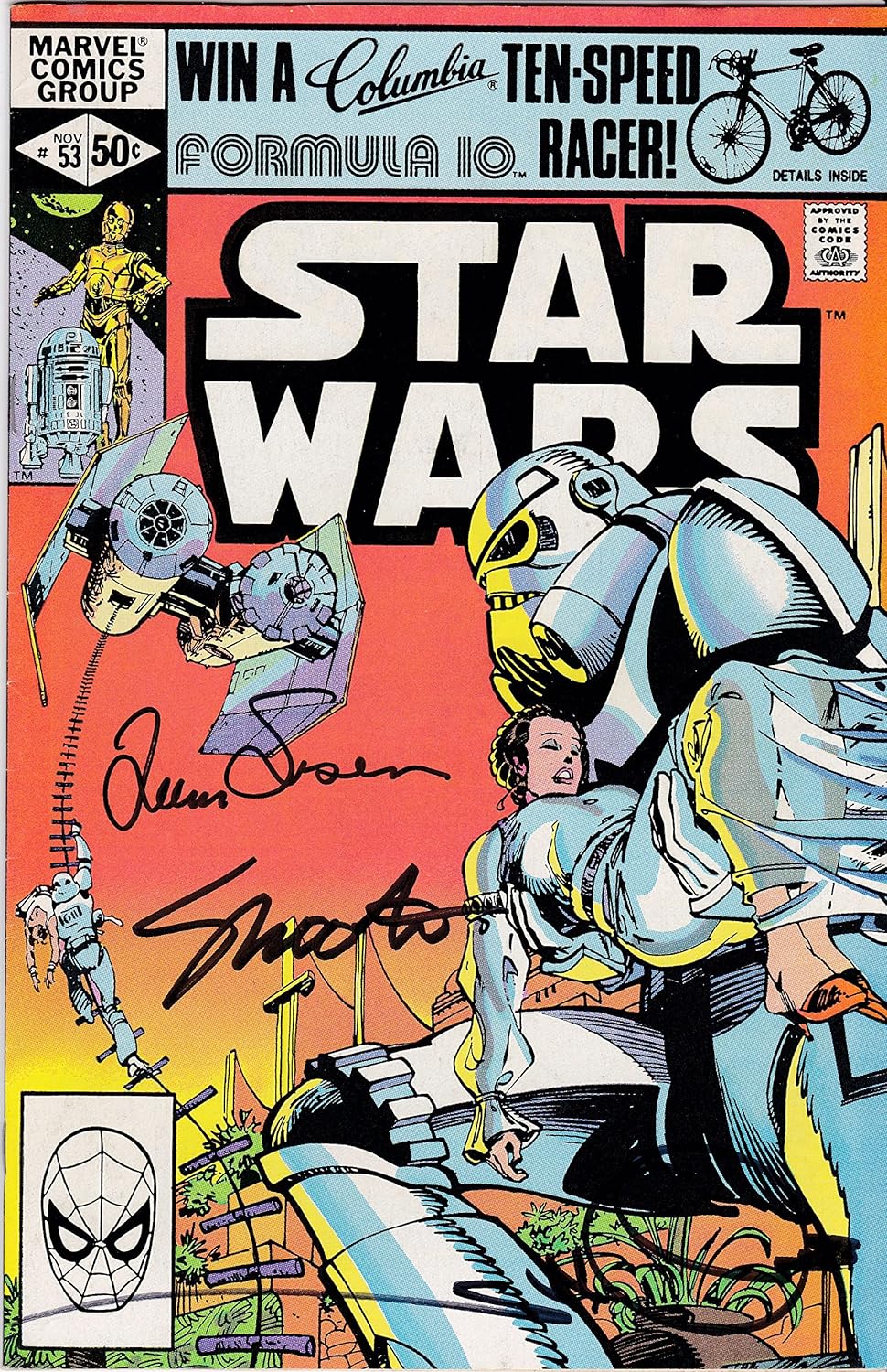 Signed 3x Marvel Star Wars #53 Jim Shooter Louise and Walt Simonson VERY FINE