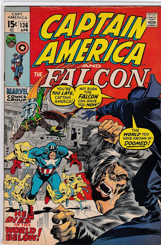 Captain America and the Falcon #136 FINE/VF