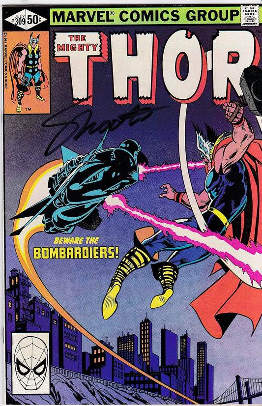 Autographed The Mighty Thor #309 VF/NM Signed Jim Shooter