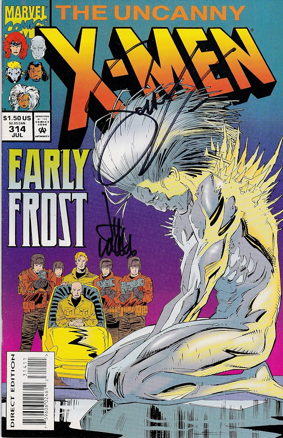 Autographed Uncanny X-Men #314N M Signed Lee Weeks and Scott Lobdell