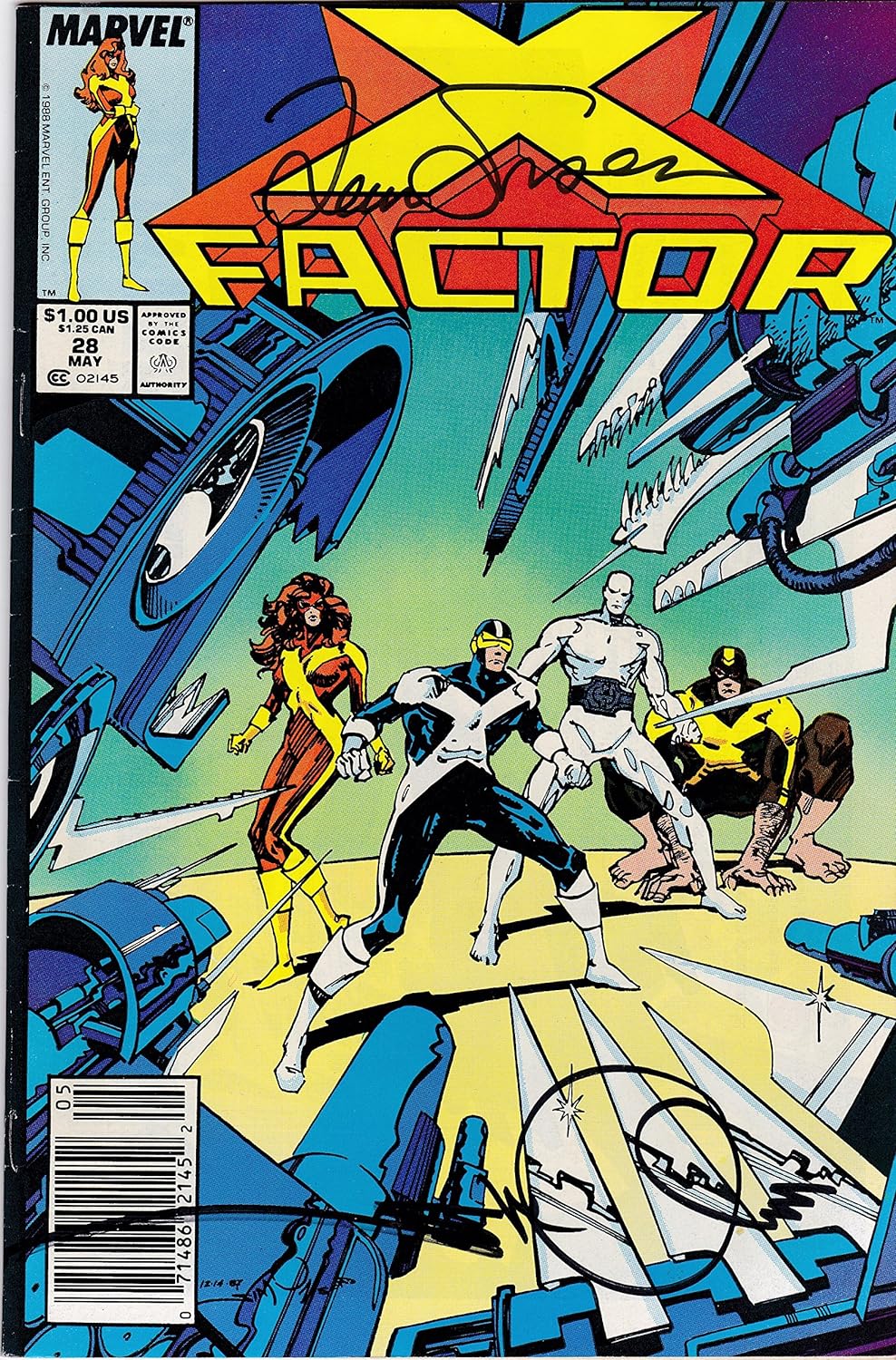 X-Men X-Factor #28 NM Signed 2x Walt and Louise Simonson