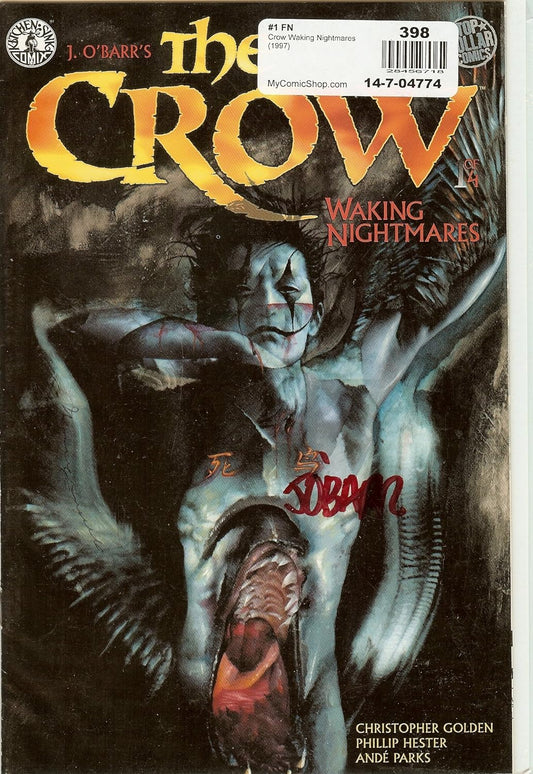 Autographed The Crow Waking Nightmares #1 NM J O'Barr