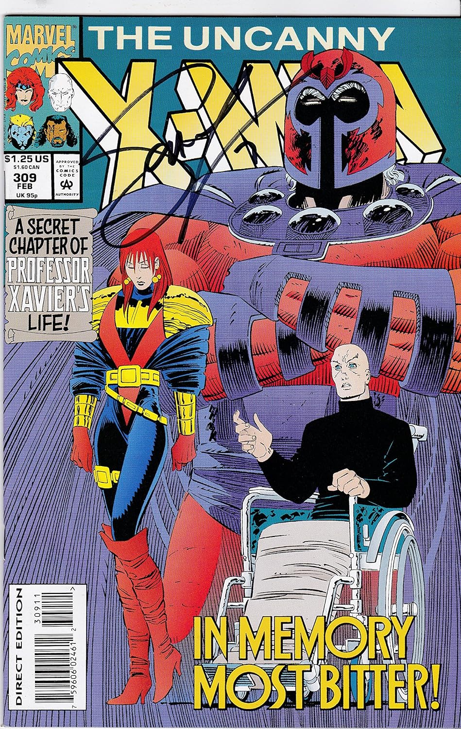 Autographed Uncanny X-Men #309 NM Signed Scott Lobdell