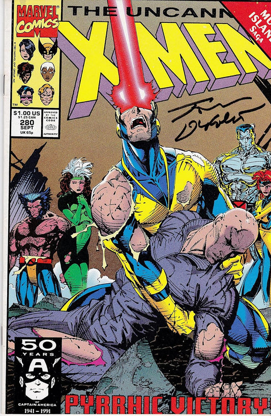 Autographed X-Men #280 NM Signed Tom Defalco