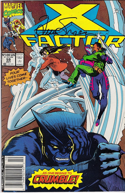 X-Factor #59 NM Newstand X-Men Signed Louise Simonson