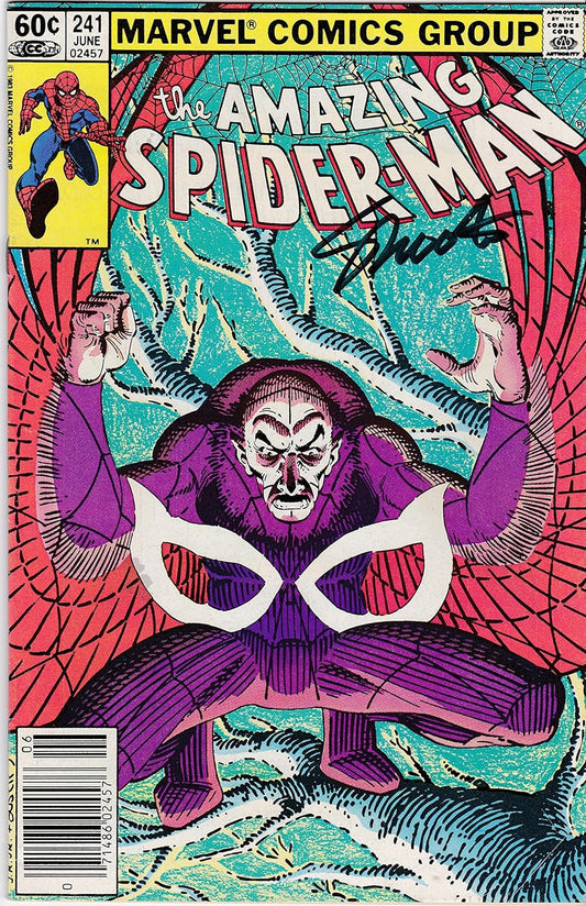 Signed Amazing Spider-Man #241 Jim Shooter VF Spiderman