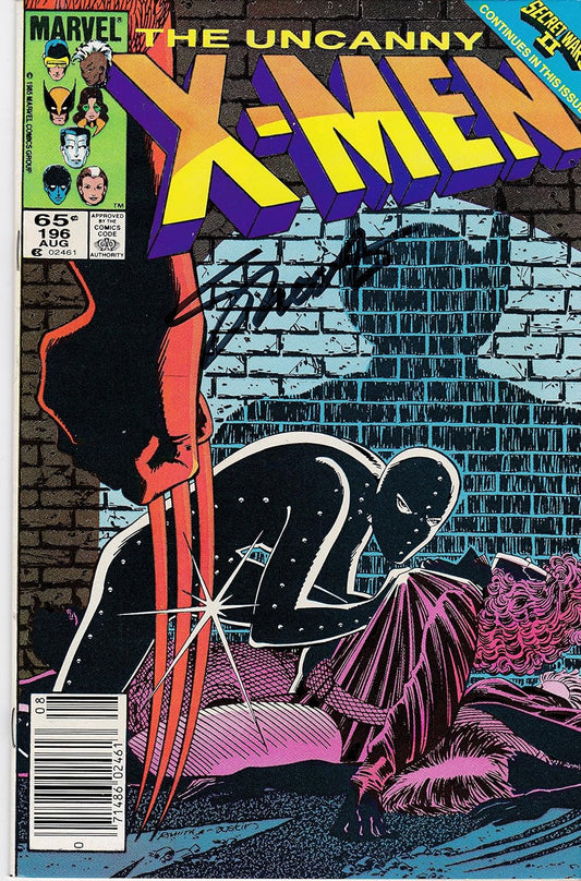 Autographed Uncanny X-Men #196 NM Signed Jim Shooter