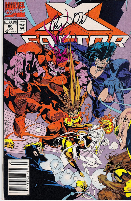 Autographed X-Factor #80 X-Men Signed Peter David NM