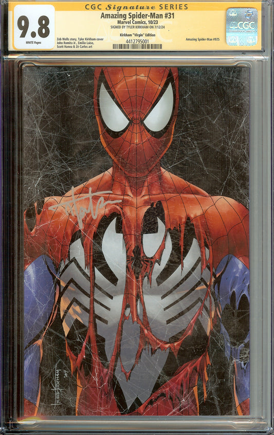 *SIGNED* Amazing Spider-Man #31 Virgin Edition CGC 9.8 Tyler Kirkham