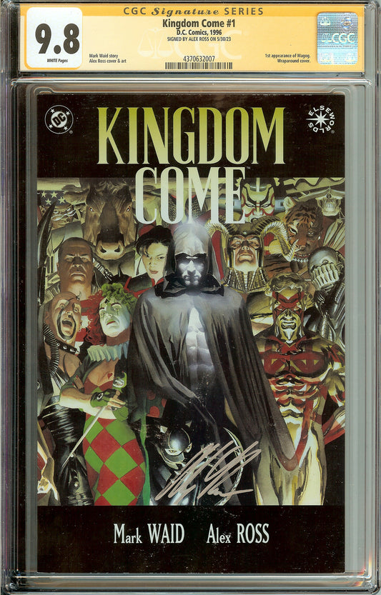 KINGDOM COME #1 1st Magog CGC 9.8 Signed by Alex Ross