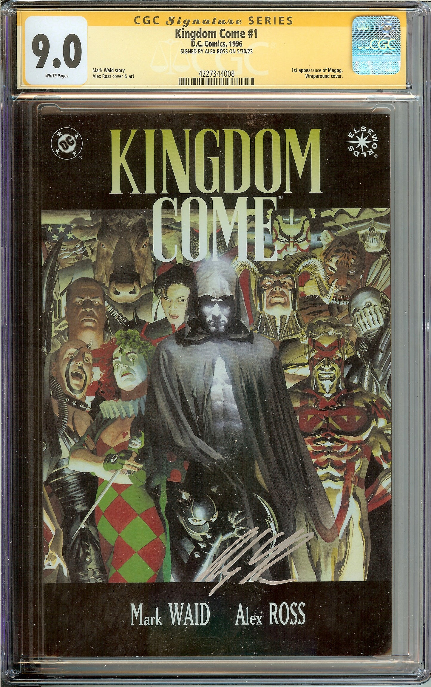 Kingdom Come #1 1st Magog CGC 9.0 Signed Alex Ross