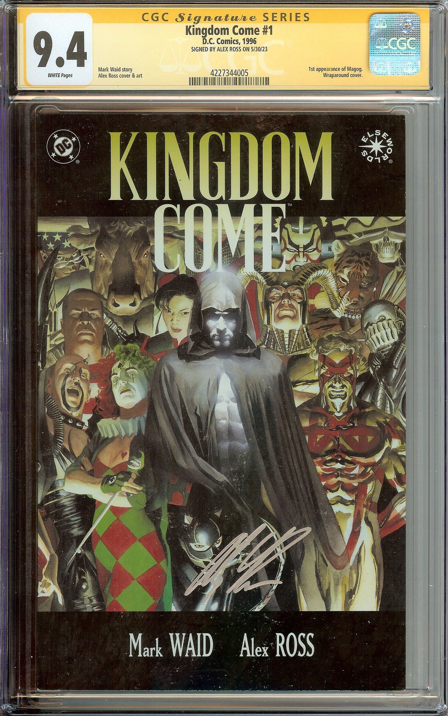 Kingdom Come #1 1st Magog CGC 9.4 Signed Alex Ross