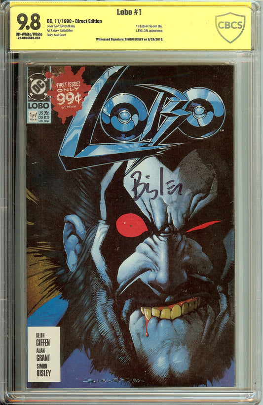 Lobo #1 11/1990 CBCS 9.8 Signed Simon Bisley