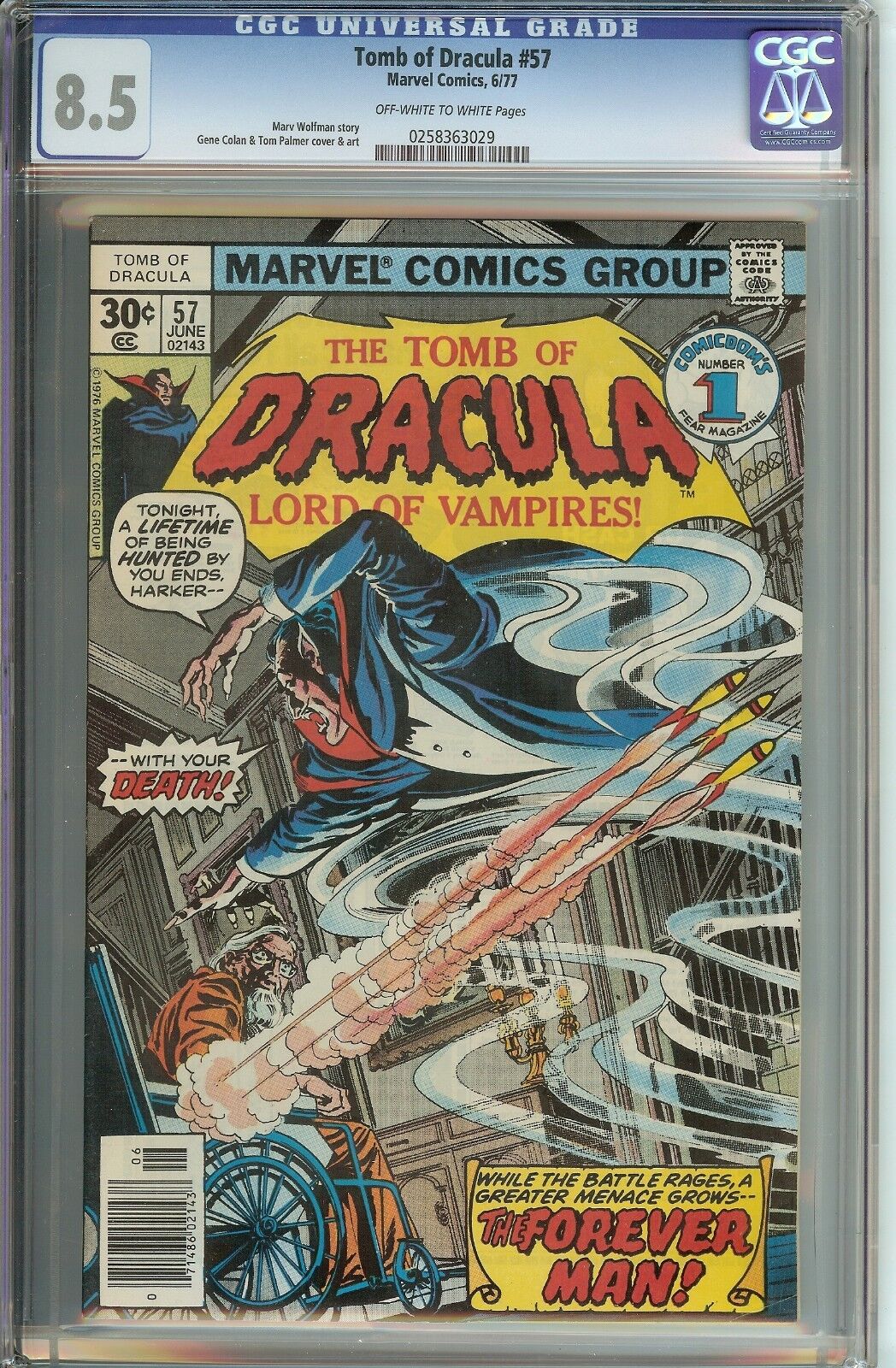 Tomb of Dracula Lord of Vampires! #57 CGC 8.5