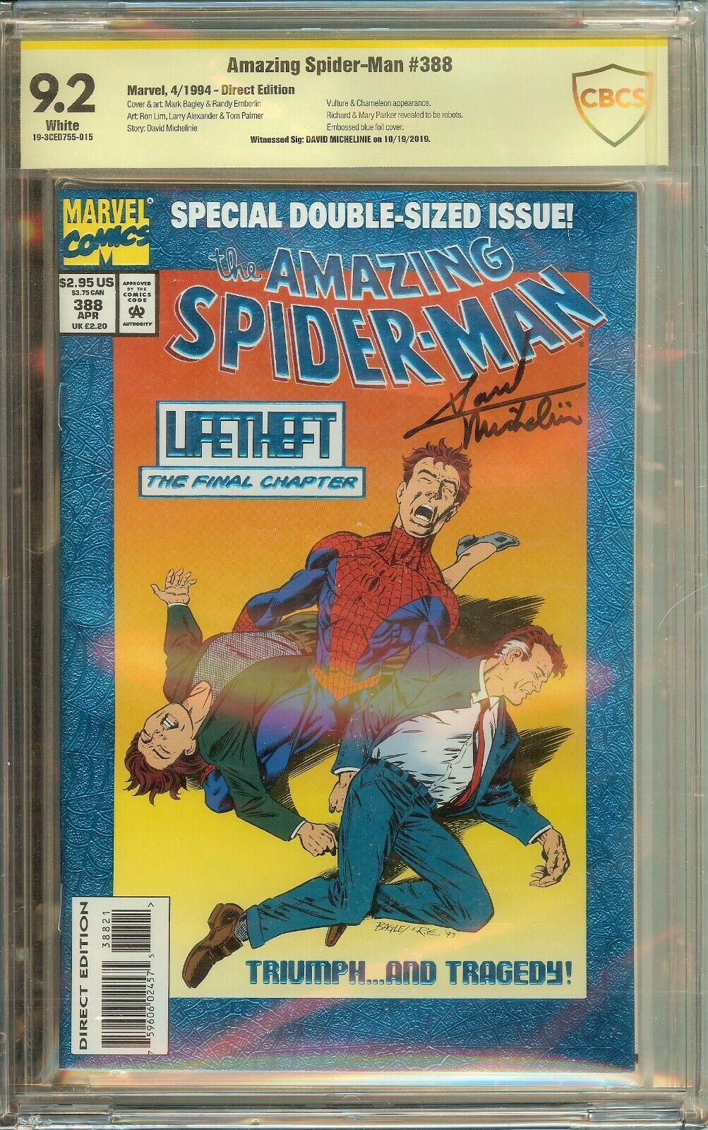 Amazing Spider-Man #388 CBCS 9.2 David Michelinie