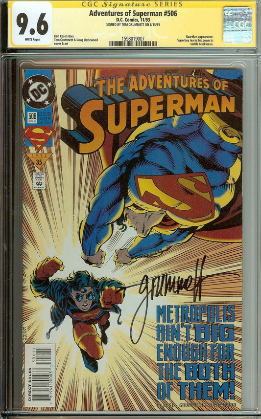 The Adventures of Superman #506 Superboy Tom Grummett CGC 9.6