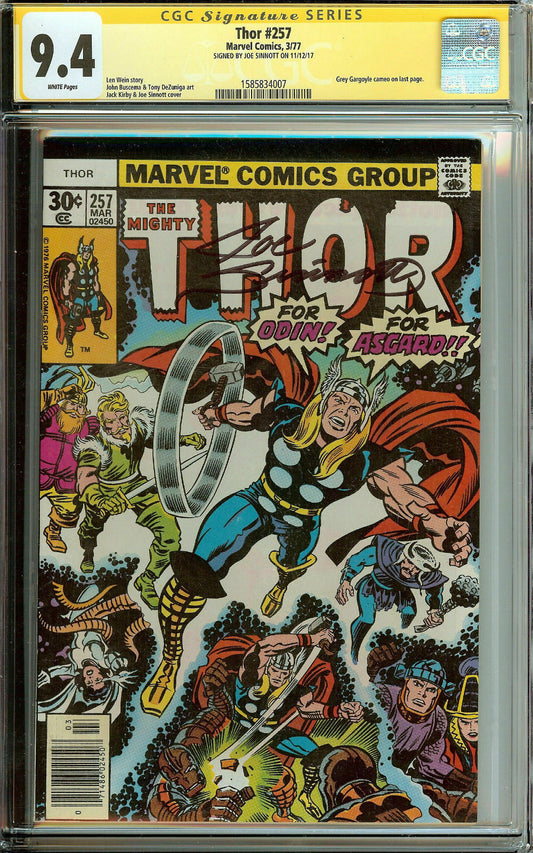 The Mighty Thor #257 Signed Sinnott CGC 9.4